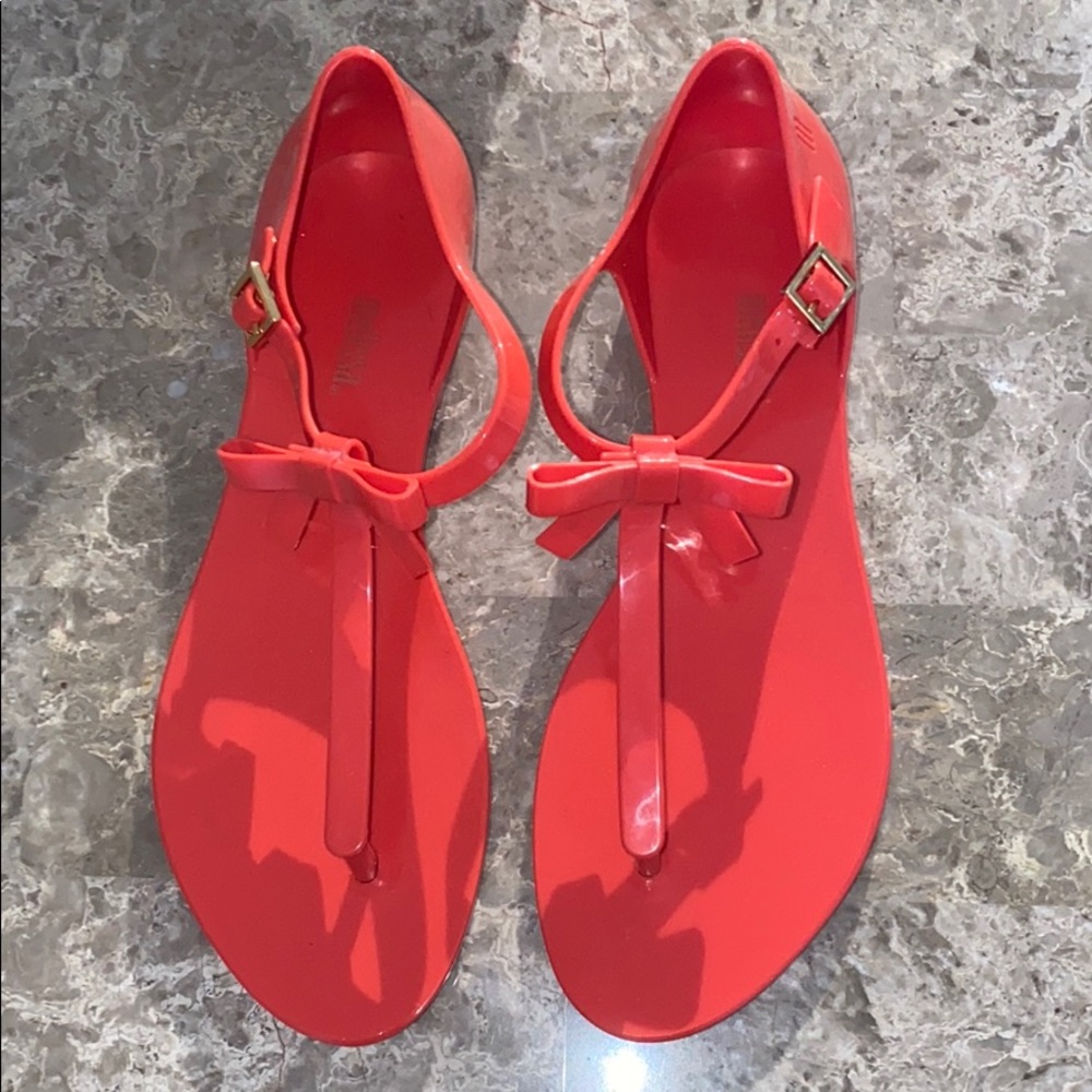 Melissa Jelly strap sandals with bow